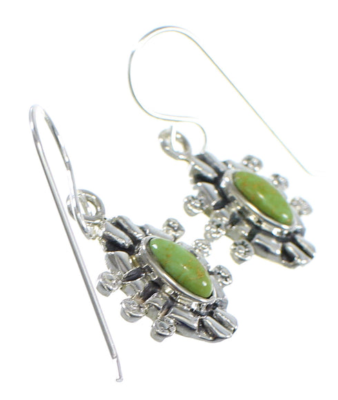 Turquoise And Southwest Sterling Silver Hook Earrings RX55269